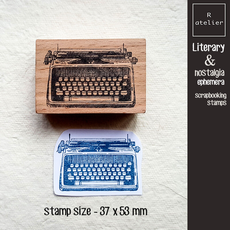 Literary & Nostalgia Ephemera Scrapbooking Wooden Stamp
