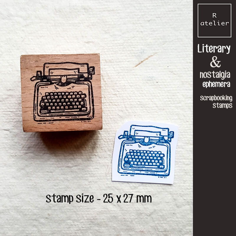 Literary & Nostalgia Ephemera Scrapbooking Wooden Stamp