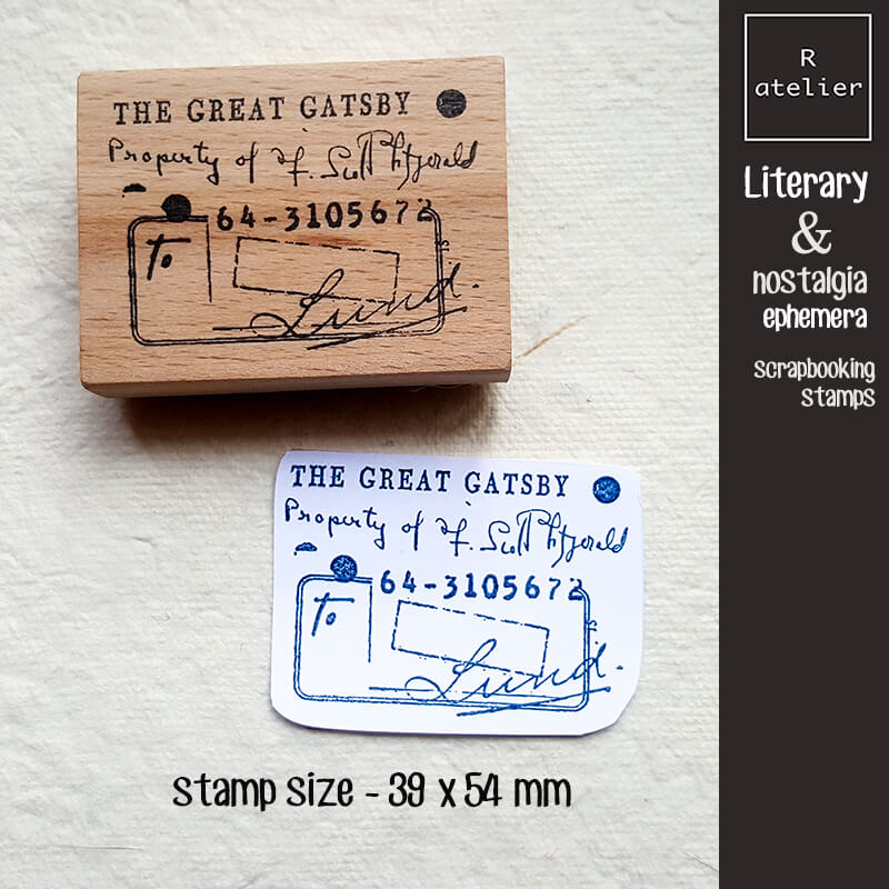 Literary & Nostalgia Ephemera Scrapbooking Wooden Stamp