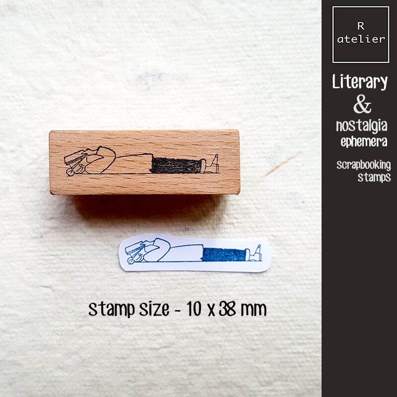 Literary & Nostalgia Ephemera Scrapbooking Wooden Stamp