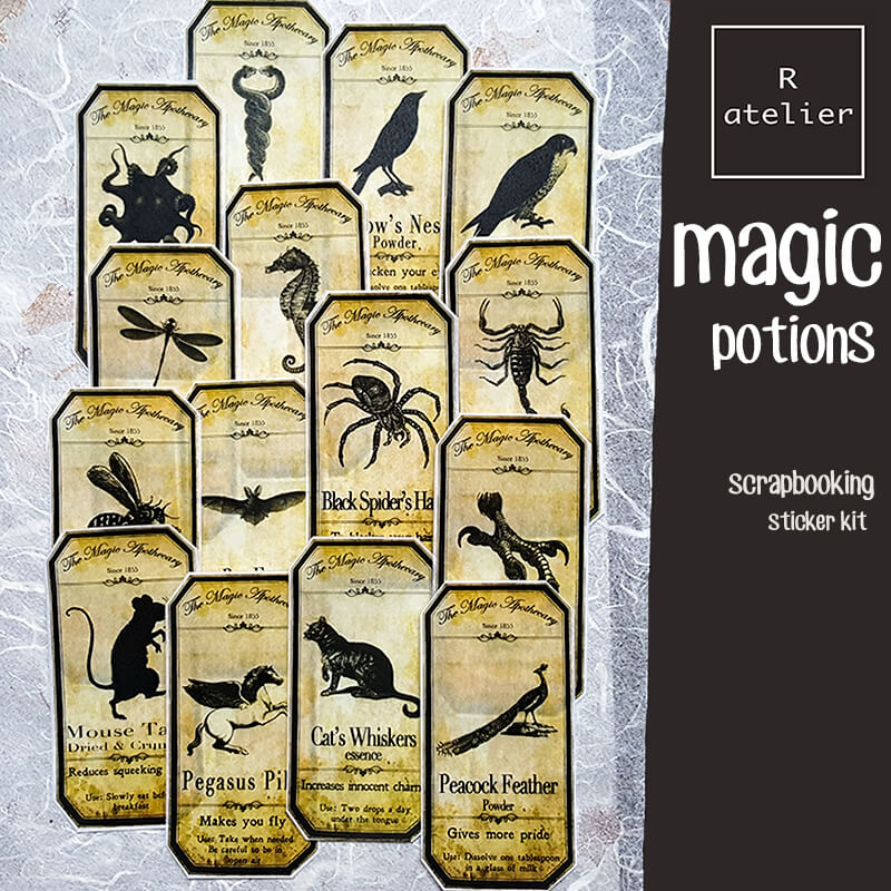 magic-potion-label-scrapbooking-washi-stickers-r-atelier for Free Printable Magic Potion Labels Magic Potion Label Scrapbooking Washi Stickers – R.atelier for Free Printable Magic Potion Labels