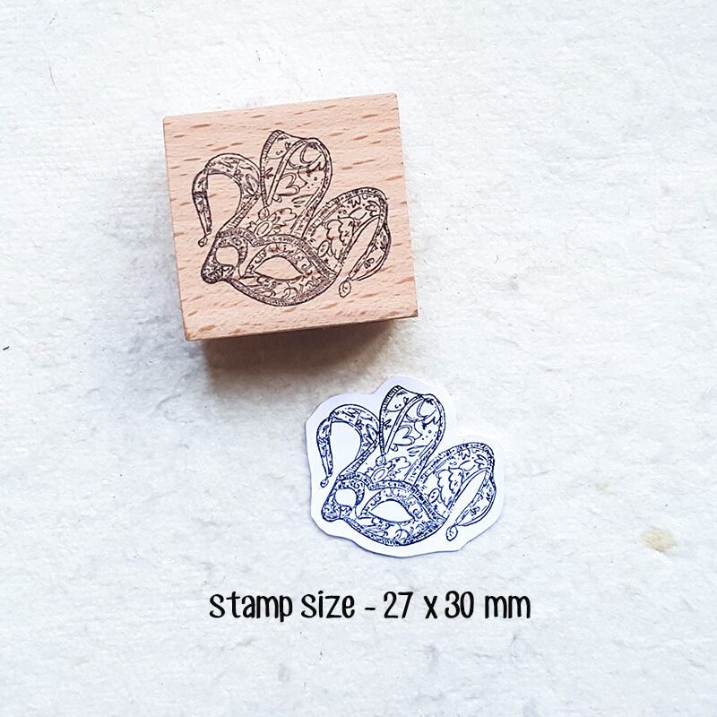 Victorian Art Literature Masquerade Masks  Scrapbooking Wooden Stamp