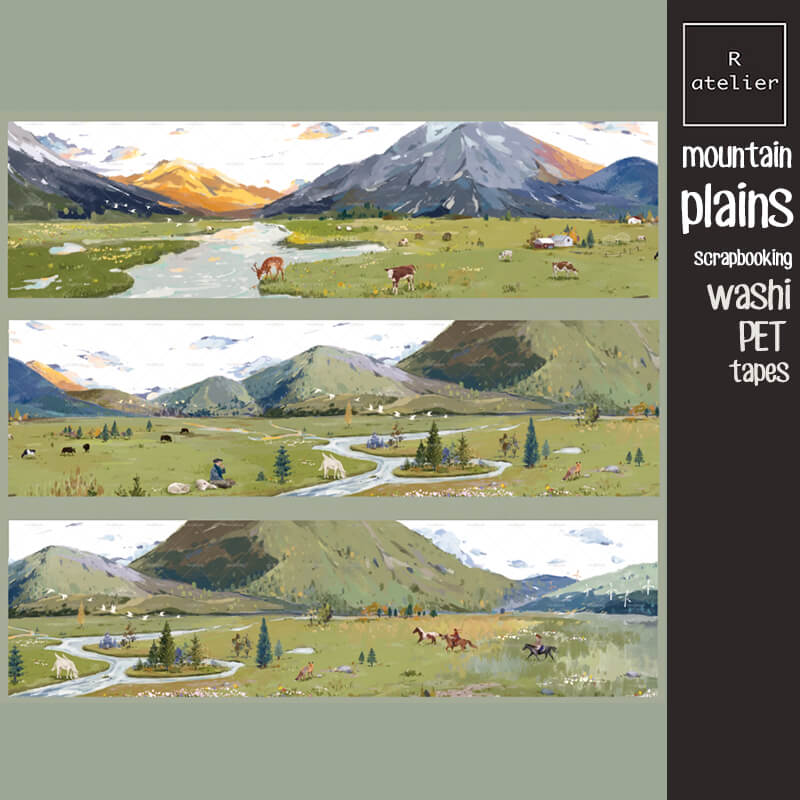 Mountain Plains Nature Inspired Scrapbooking Washi Tape
