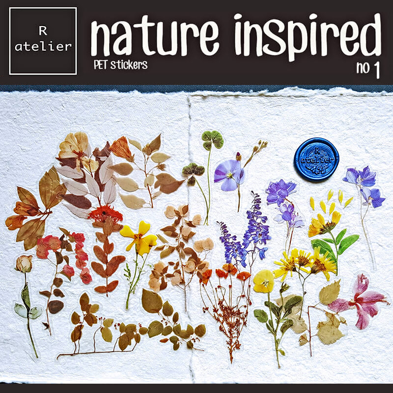 Nature Inspired Series | 80 pcs Scrapbooking PET Stickers