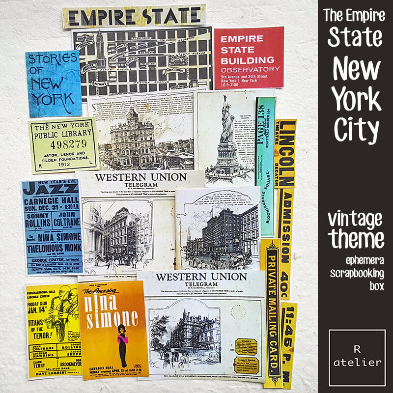 The Empire State New York City Junk Journaling Scrapbooking Box