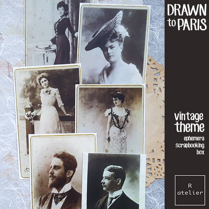 Drawn to Paris Junk Journal Scrapbooking Craft Box