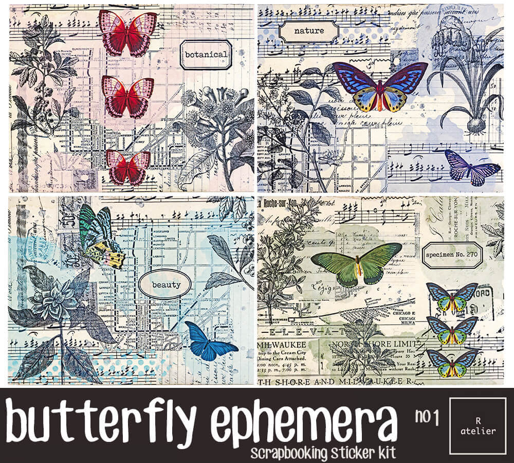 Botanical Ledgers | Scrapbooking Washi Stickers