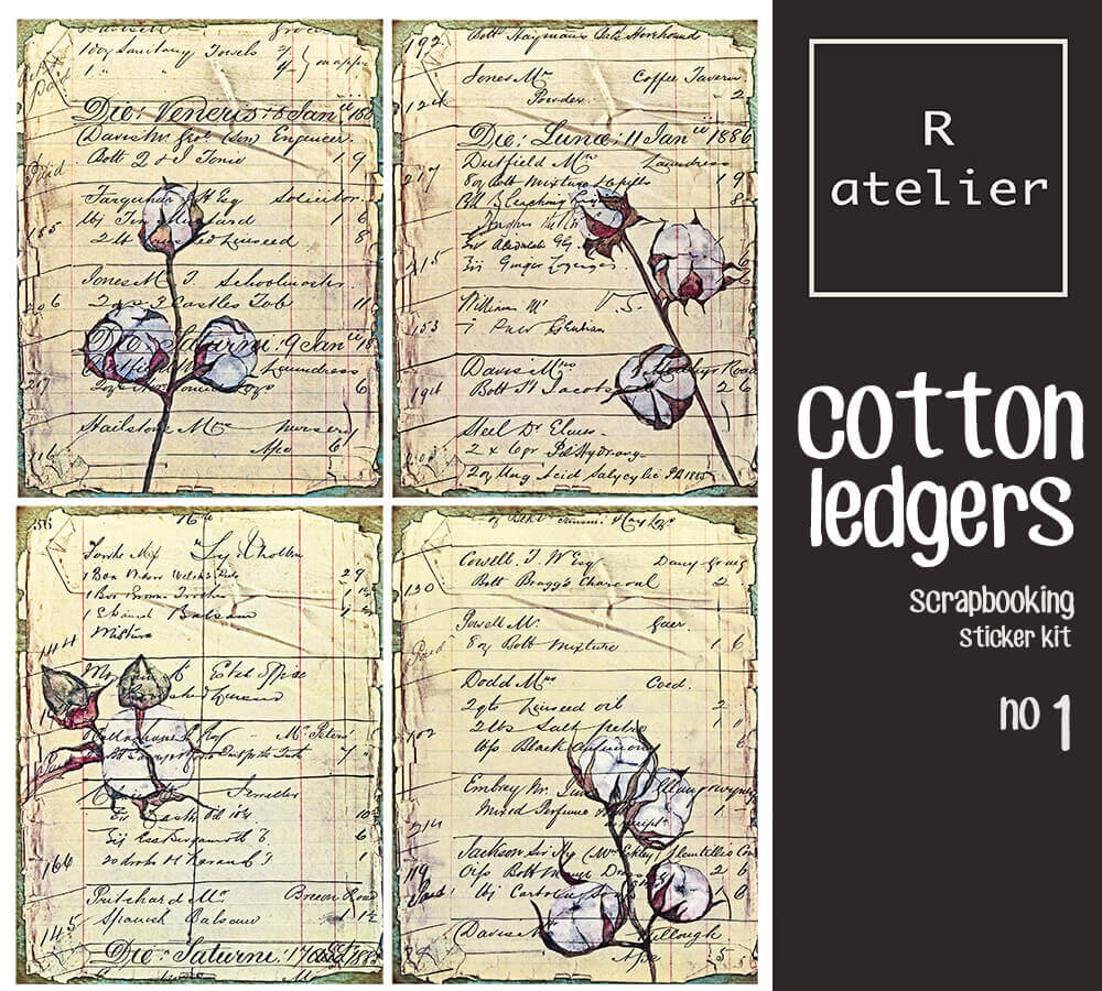 Botanical Ledgers | Scrapbooking Washi Stickers