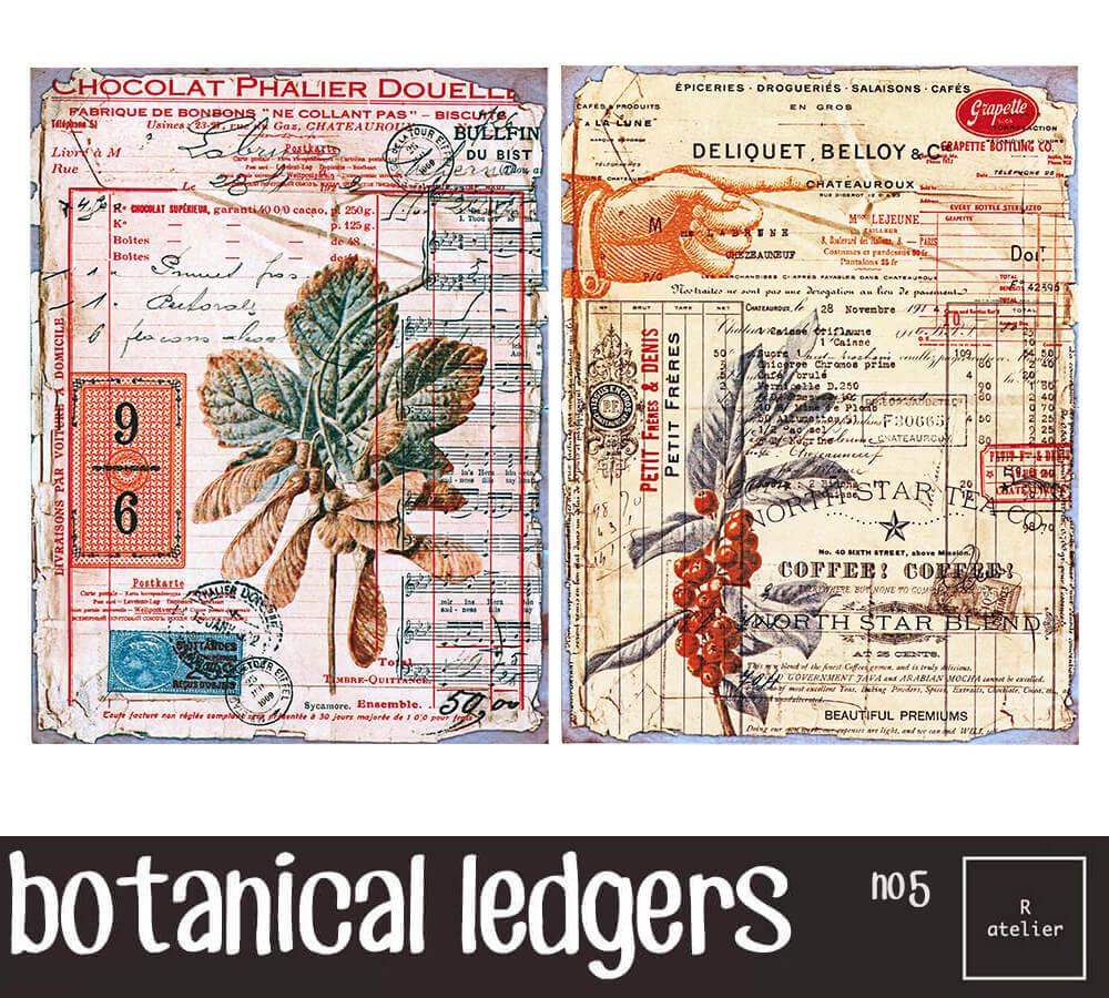 Botanical Ledgers | Scrapbooking Washi Stickers