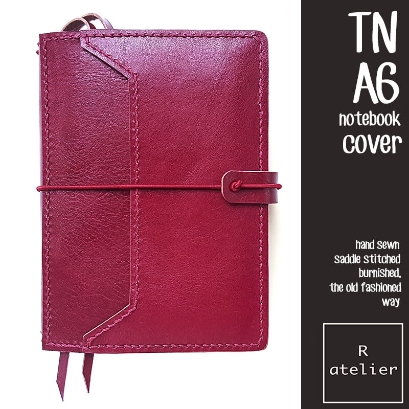 R.atelier A6 TN Leather Notebook Journal Cover Folio