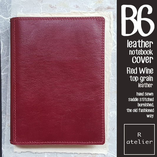 R.atelier B6 Stalogy Leather Folio | Red Wine