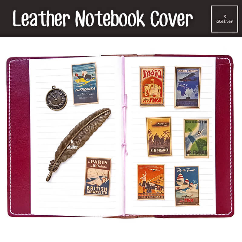 R.atelier B6 / B6 Slim TN Leather Folio | Red Wine