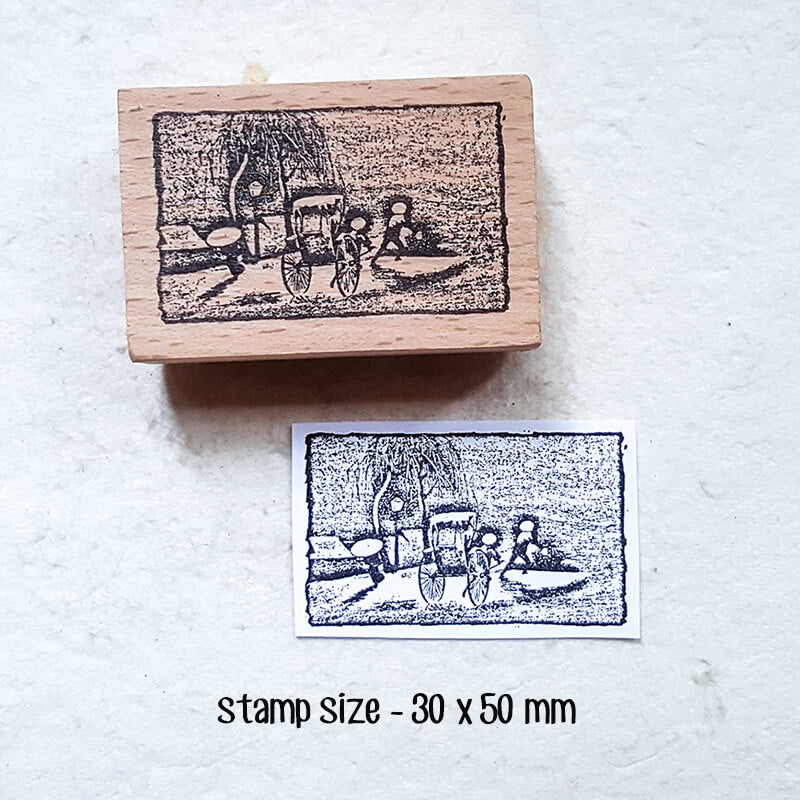 Ukiyo Japan Travelogue Scrapbooking Wooden Stamp