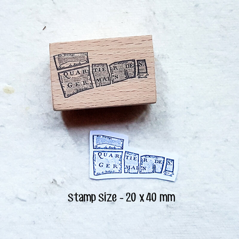 Drawn to Paris Scrapbooking Wooden Stamps