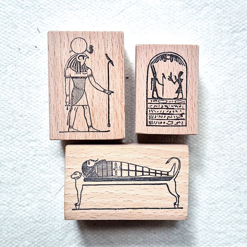 Ancient Egypt Archaeology Scrapbooking Wooden Stamps