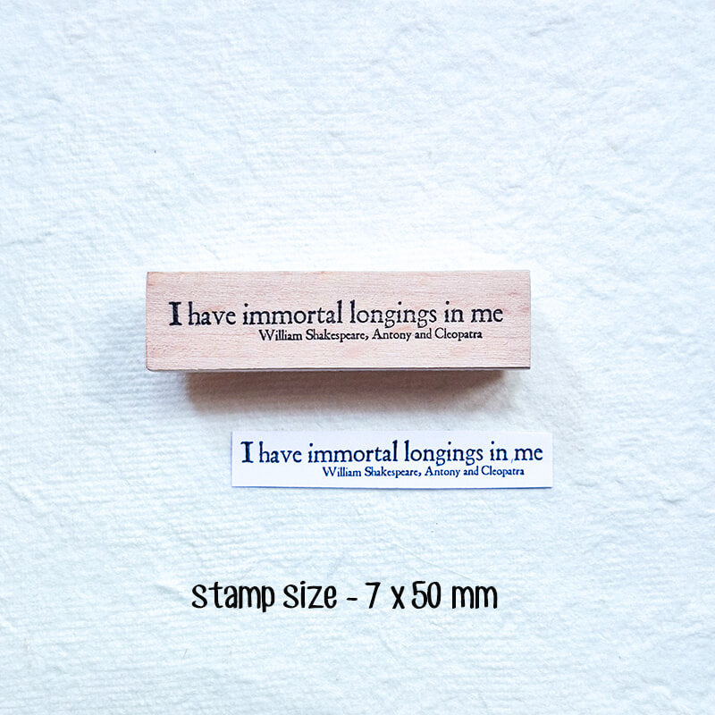 Literary Romantic Love Quotes Scrapbooking Wooden Stamp