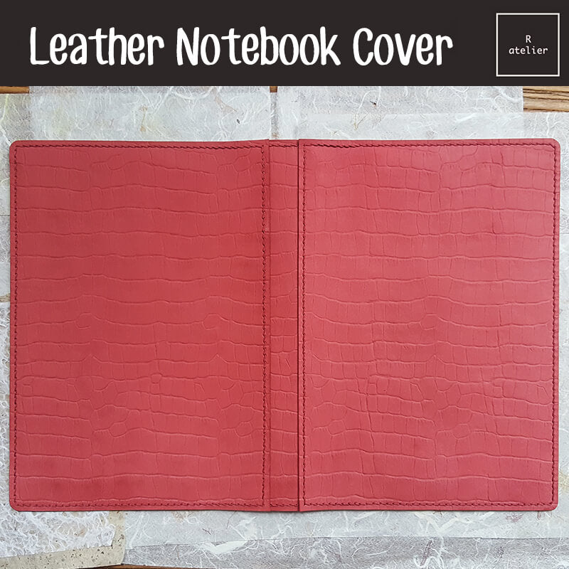 R.atelier Hobonichi A5 Leather Notebook Folio | Strawberry