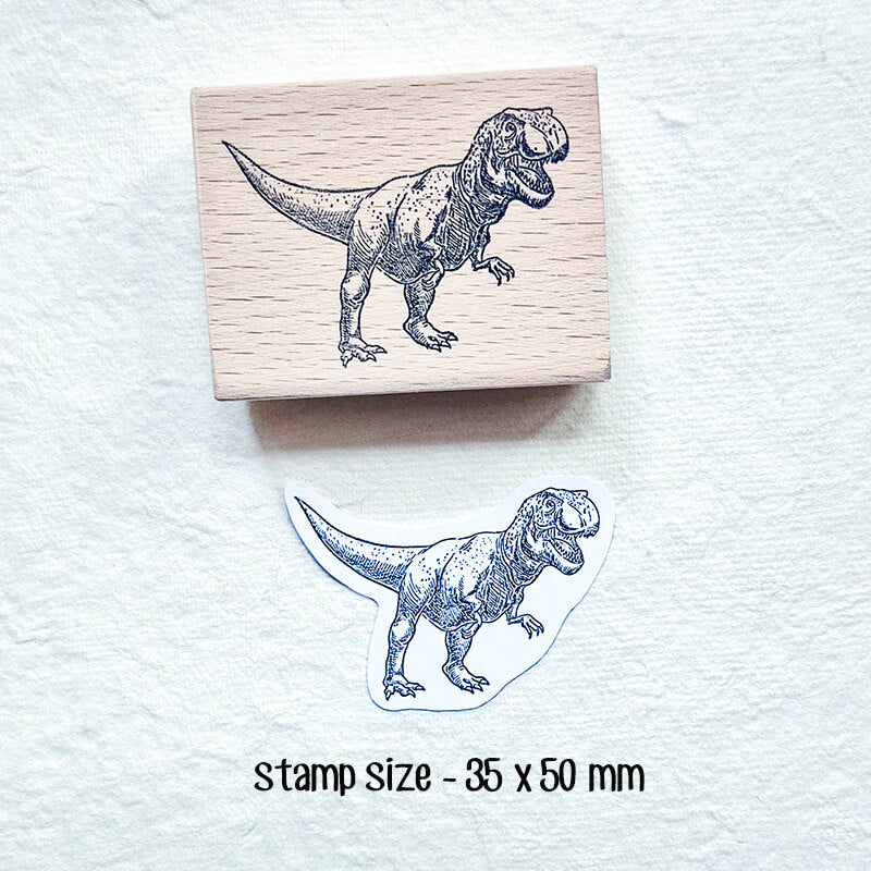 Dinosaurs Jurassic World Natural History Scrapbooking Wooden Stamp