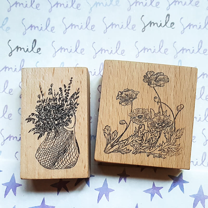 Trailing Hanging House Plant Scrapbooking Wooden Stamp