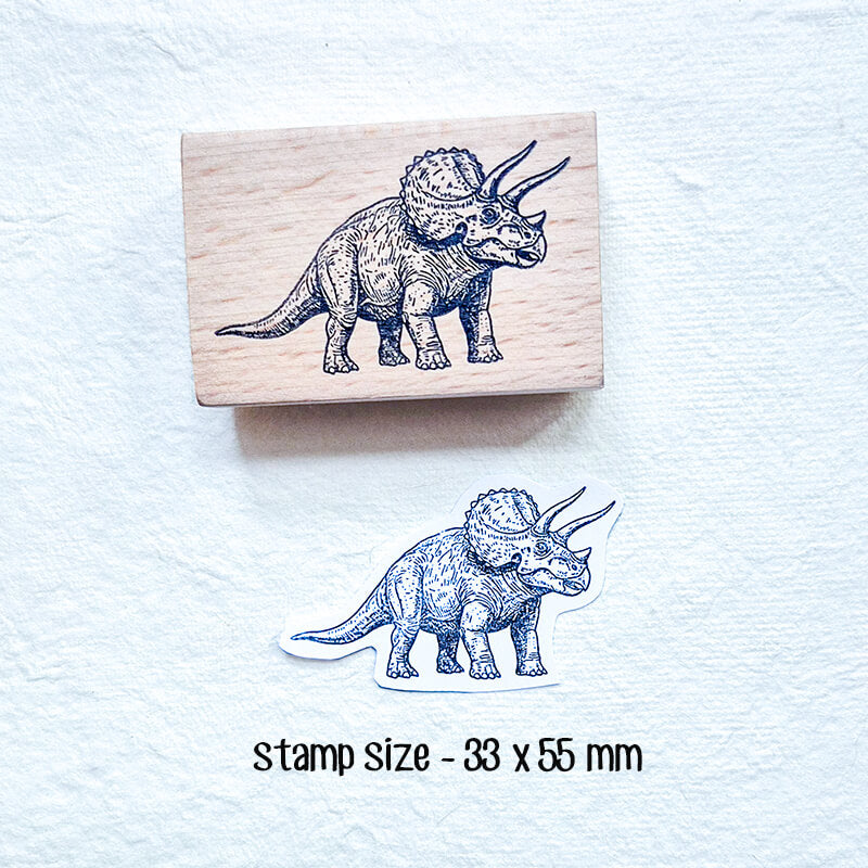 Dinosaurs Jurassic World Natural History Scrapbooking Wooden Stamp