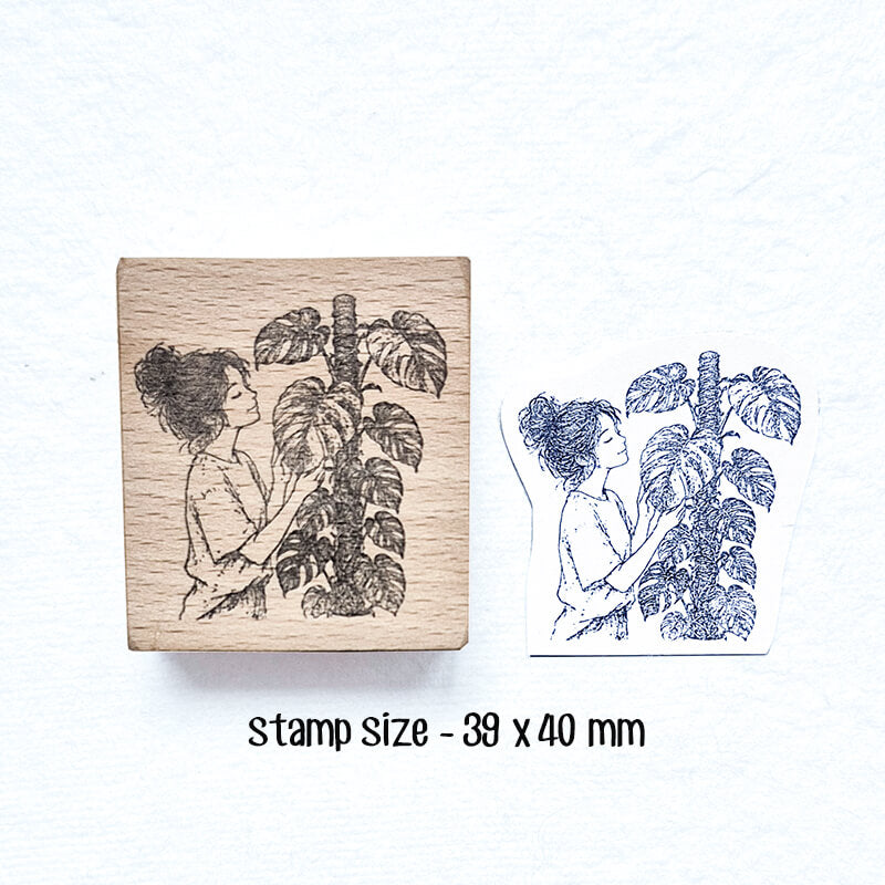 Daily Life Chill Time Reading Library Scrapbooking Wooden Stamp