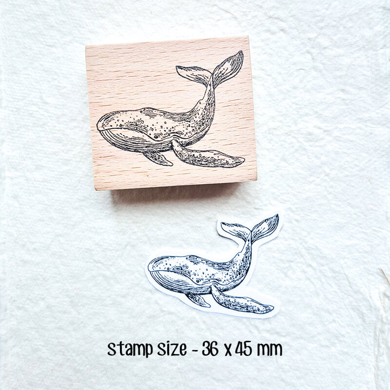Ocean Saltwater Fish Scrapbooking Wooden Stamp