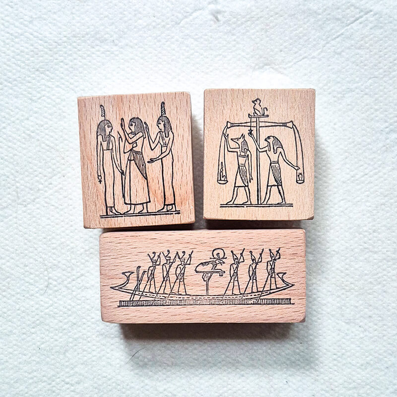Ancient Egypt Archaeology Scrapbooking Wooden Stamps