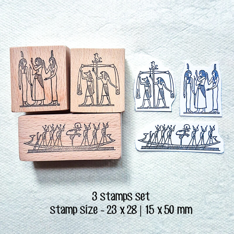 Ancient Egypt Archaeology Scrapbooking Wooden Stamps
