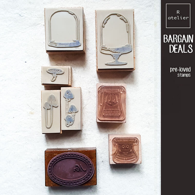 Bargain Pre-loved Scrapbooking Wooden Stamps