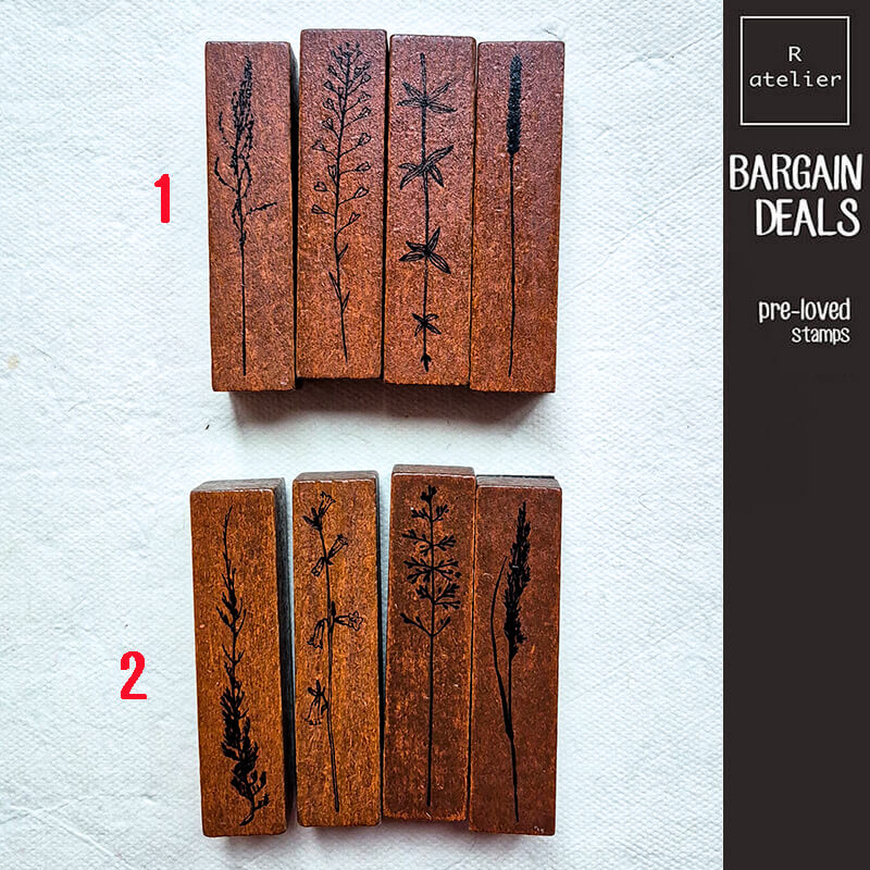 Bargain Pre-loved Scrapbooking Wooden Stamps