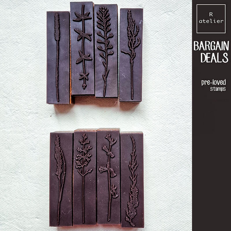 Bargain Pre-loved Scrapbooking Wooden Stamps