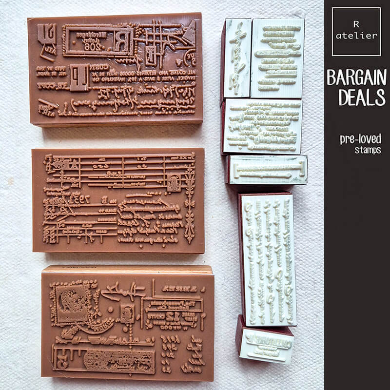 Bargain Pre-loved Scrapbooking Wooden Stamps