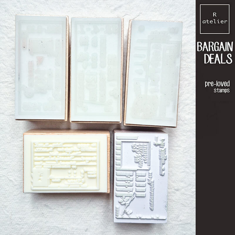 Bargain Pre-loved Scrapbooking Wooden Stamps
