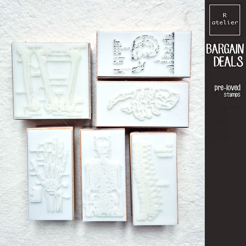 Bargain Pre-loved Scrapbooking Wooden Stamps