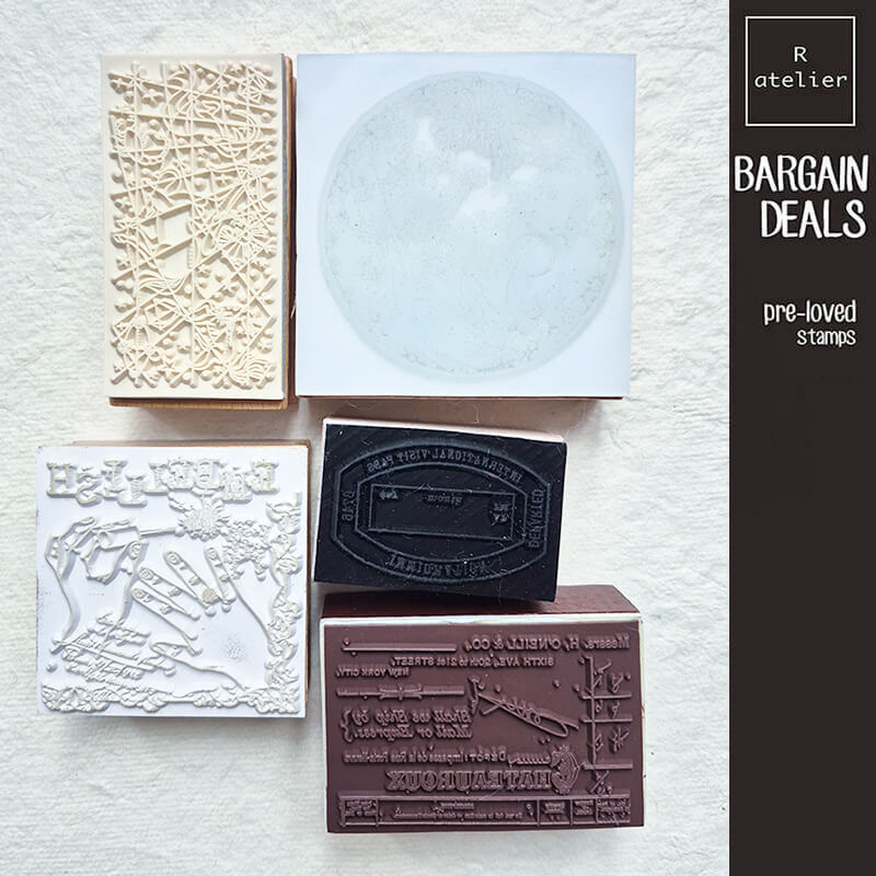 Bargain Pre-loved Scrapbooking Wooden Stamps