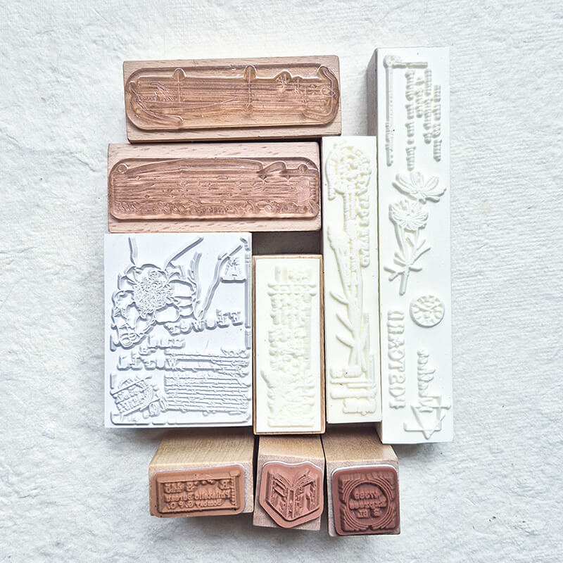 Bargain Pre-loved Scrapbooking Wooden Stamps