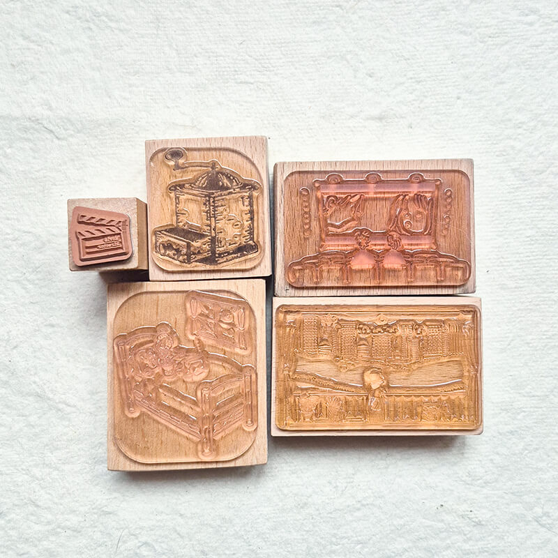 Bargain Pre-loved Scrapbooking Wooden Stamps