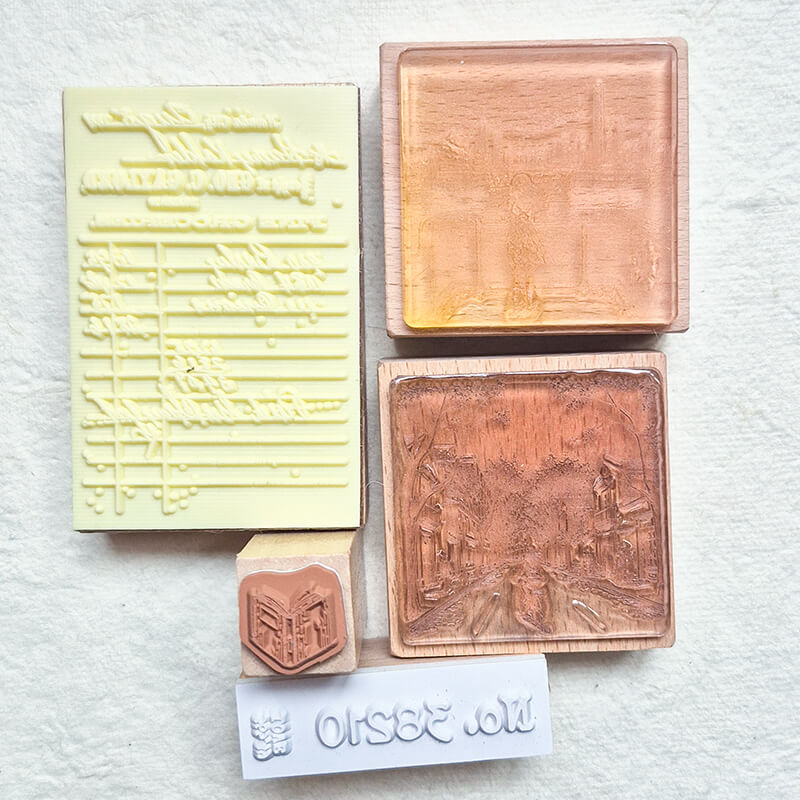 Bargain Pre-loved Scrapbooking Wooden Stamps