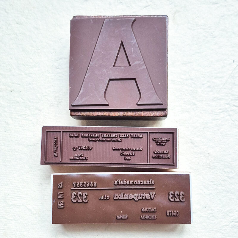 Bargain Pre-loved Scrapbooking Wooden Stamps