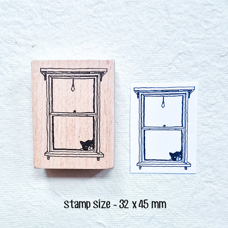 Bookworm Book Lovers Scrapbooking Wooden Stamp