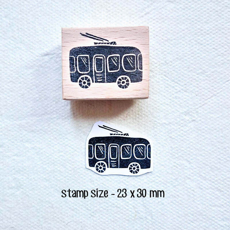 Whimsical Car Truck Transport Scrapbooking Wooden Stamps