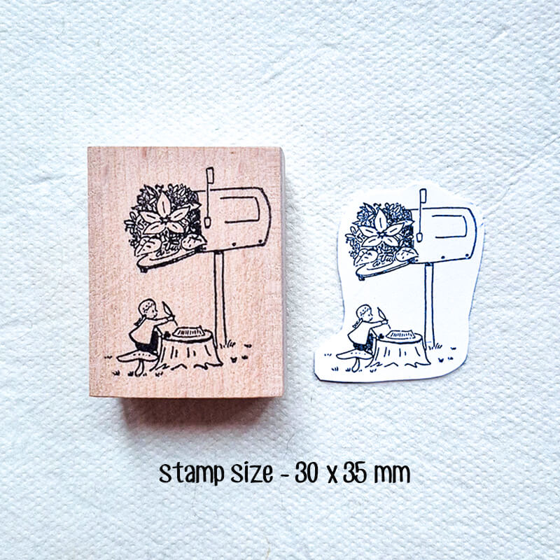 Penpal Love Writing Letters Scrapbooking Wooden Stamp