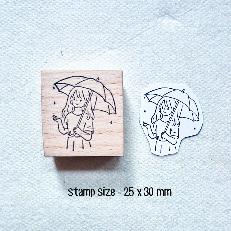Me Time Self-Care Daily Life Scrapbooking Wooden Stamp