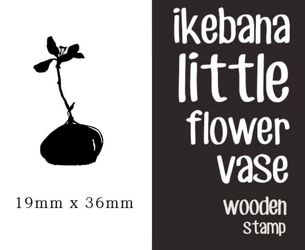 Ikebana Little Flower Vase Scrapbooking Wooden Stamps