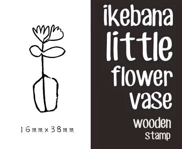 Ikebana Little Flower Vase Scrapbooking Wooden Stamps