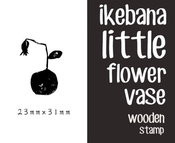 Ikebana Little Flower Vase Scrapbooking Wooden Stamps