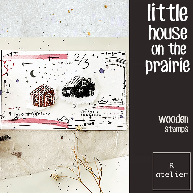 Little House on the Prairie Scrapbooking Wooden Stamp