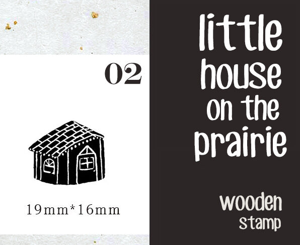 Little House on the Prairie Scrapbooking Wooden Stamp