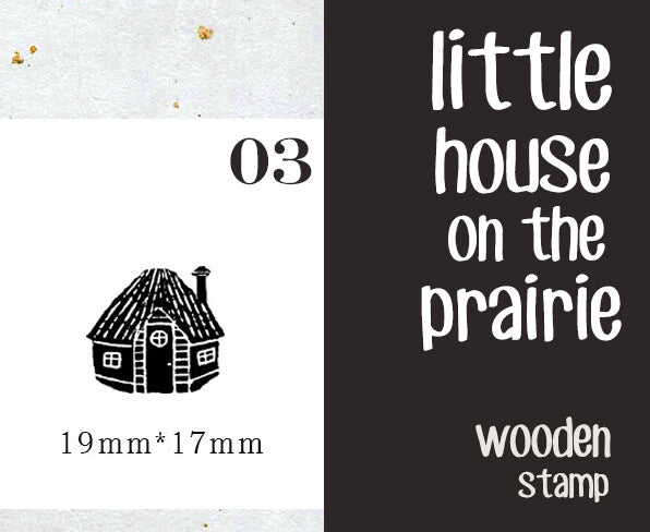 Little House on the Prairie Scrapbooking Wooden Stamp