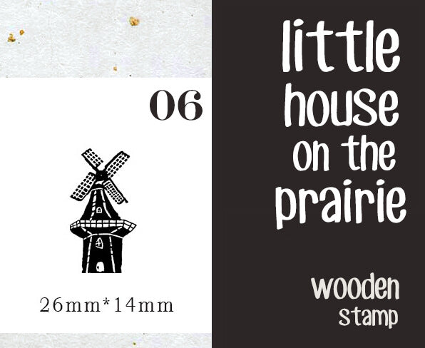 Little House on the Prairie Scrapbooking Wooden Stamp